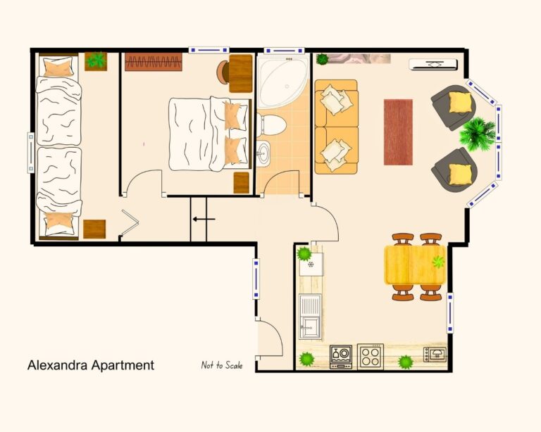 Fernhurst Holiday Apartments @ Shanklin - Alexandra Apartment Floor Plan
