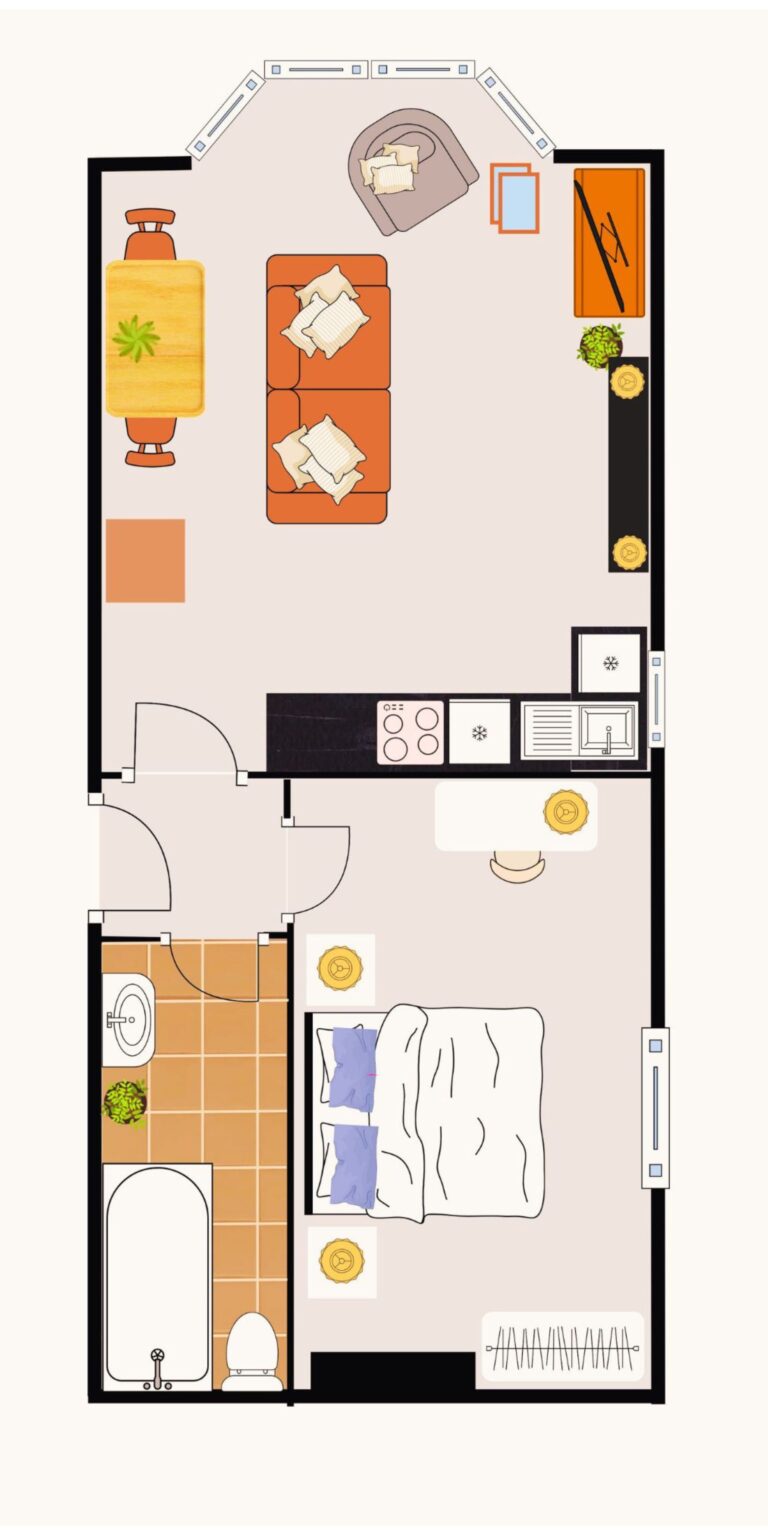 Fernhurst Holiday Apartments @ Shanklin - Elizabeth Floor Plan